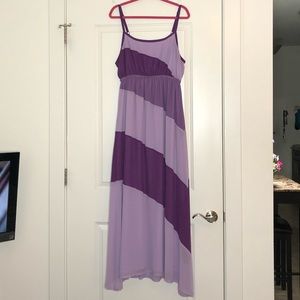 Purple maxi dress